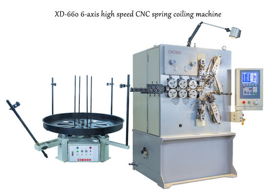 XD-660 6-Axis Hochgeschwindigkeits-entspringt CNC-Frühlings-umwickelnde Maschine für die Herstellung Präzision