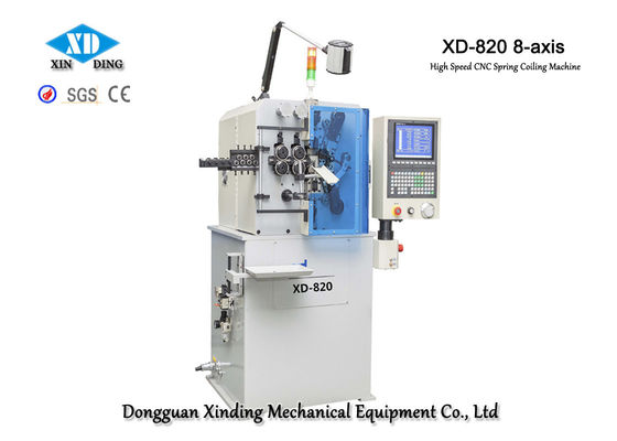 XD-820 8-Axis Hochgeschwindigkeitsfrühlings-umwickelnde Maschine macht Drahtdurchmesser 0,5 bis 2.0mm