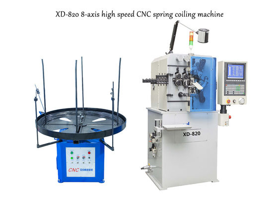XD-820 8-Axis Hochgeschwindigkeitsfrühlings-umwickelnde Maschine macht Drahtdurchmesser 0,5 bis 2.0mm
