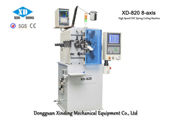 XD-820 8-Axis Hochgeschwindigkeitsfrühlings-umwickelnde Maschine macht Drahtdurchmesser 0,5 bis 2.0mm