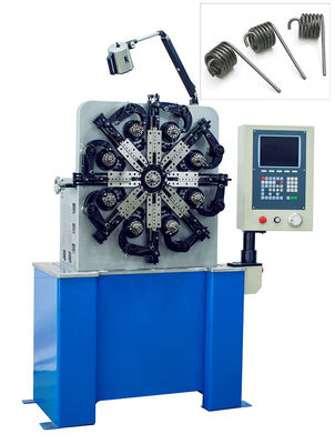 Automatische Drehungs-Frühlings-Maschine besteht aus Nocken-Achse, Draht-Fütterungsachse, Rotations-Kern