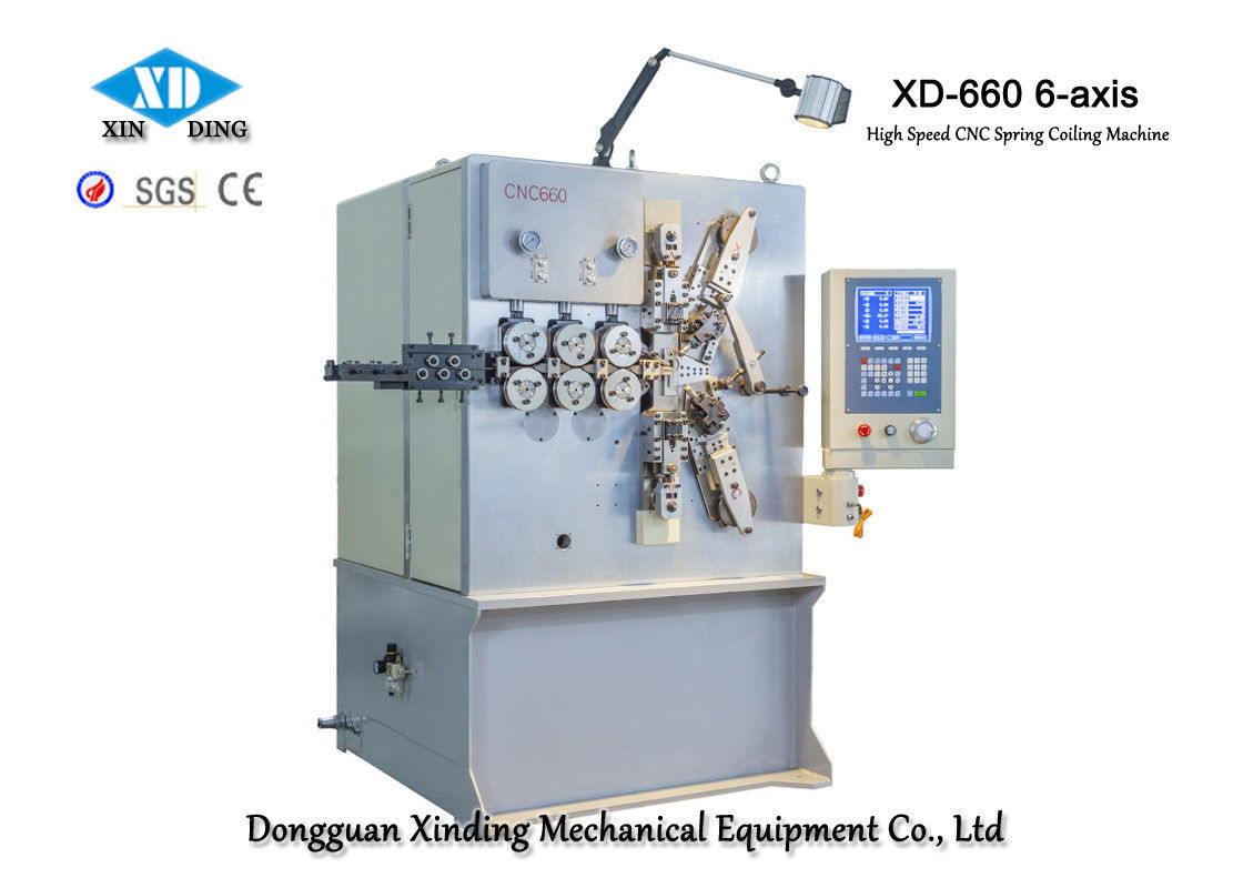 XD-660 6-Axis Hochgeschwindigkeits-entspringt CNC-Frühlings-umwickelnde Maschine für die Herstellung Präzision